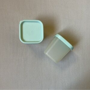 Tupperware Set of 2 Mini Square Frosted Snack Keeper 80 ml w/Lids